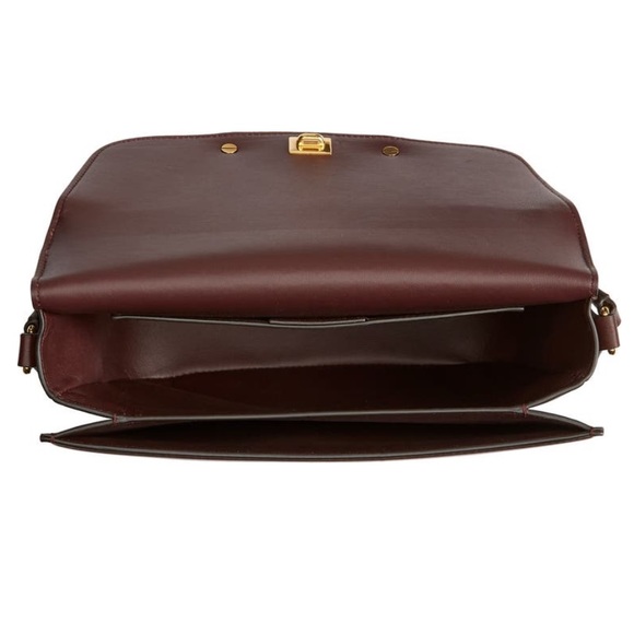 NEWš„FERRAGAMO Trapezio Canvas & Leather Crossbody Bagš„ - Picture 6 of 16